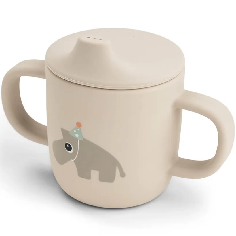 Tasse d'apprentissage en silicone Celebration Sable