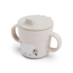 Tasse d'apprentissage 2 en 1 Tiny Farm sable