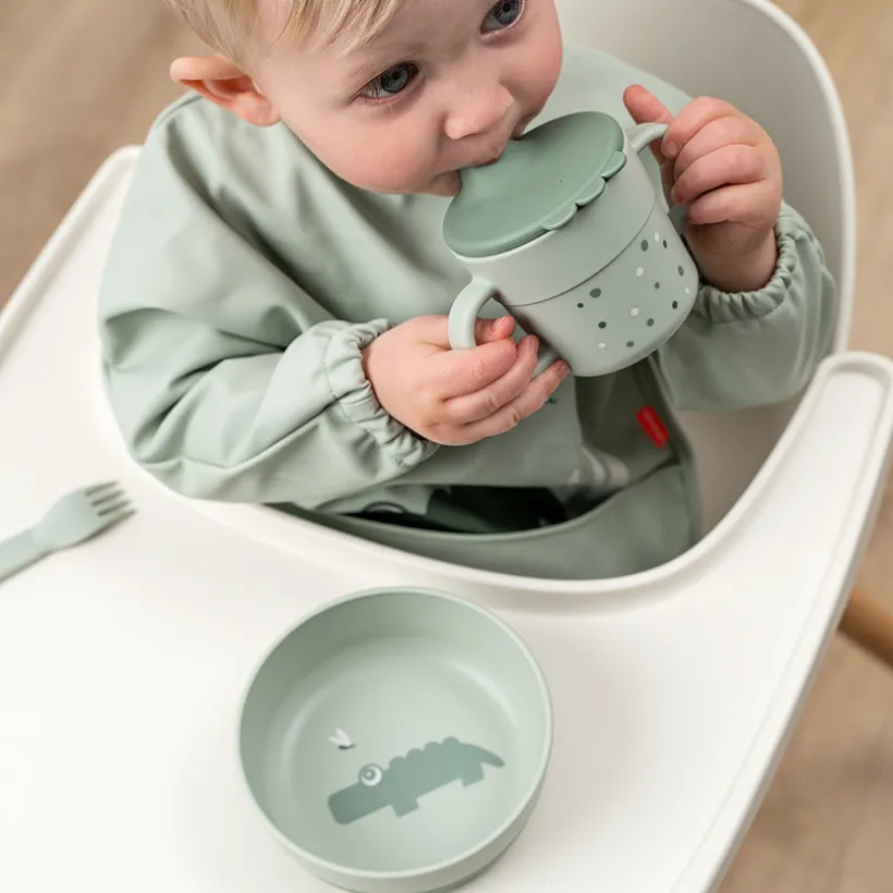 Tasse d'apprentissage Foodie Happy Dots Vert