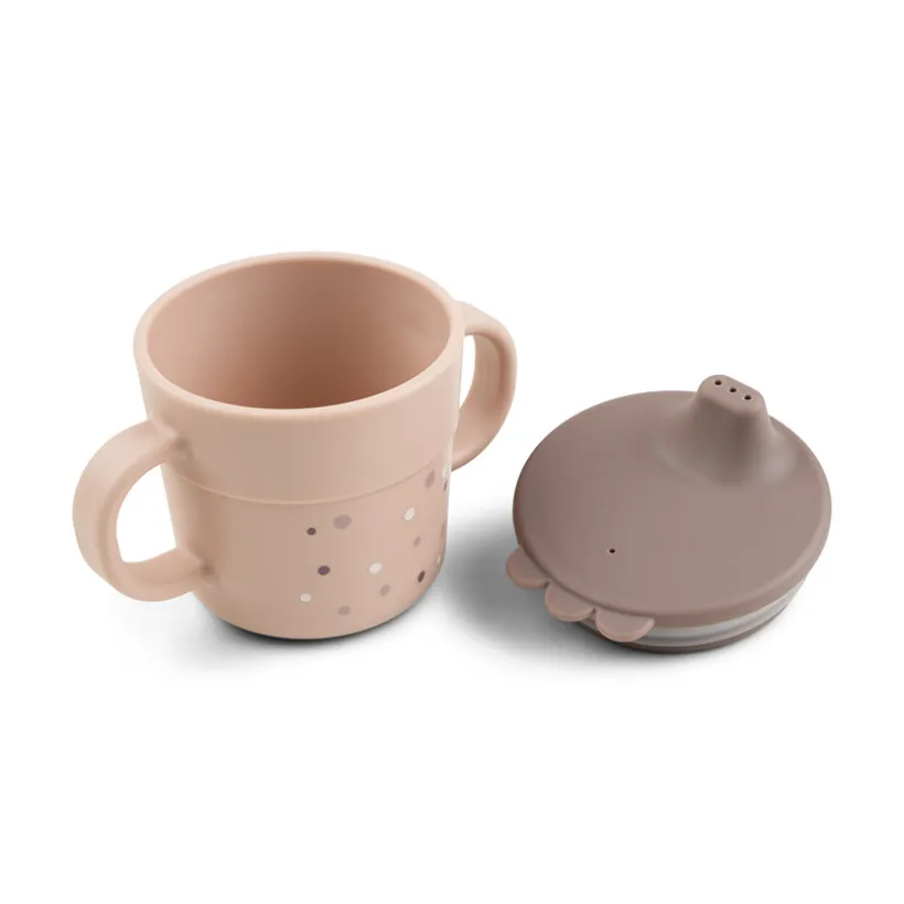 Tasse d'apprentissage Foodie Happy Dots Rose