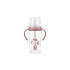 TASSE D'APPRENTISSAGE PAILLE PERFECT MATCH 260ML ROSE 8M+