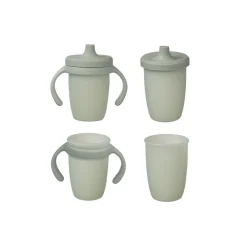 Tasse évolutive en silicone avec anses amovibles