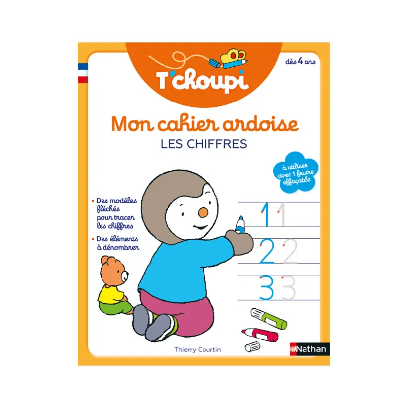 T'choupi mon cahier ardoise effaçable