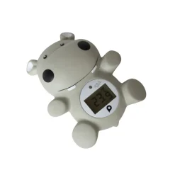 Thermomètre de bain et de chambre Hippopotame gris