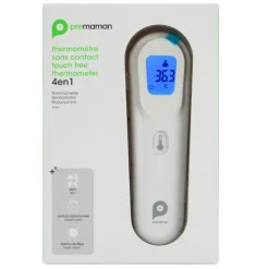 Thermomètre multifonction 4 en 1 blanc