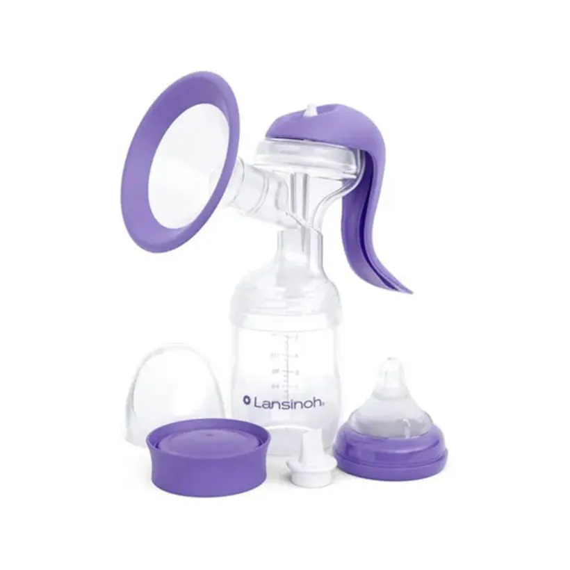 Tire-lait manuel avec accessoires violet