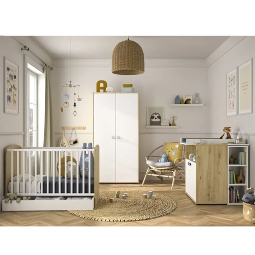 Tiroir de lit Arthur 140 cm - Blanc