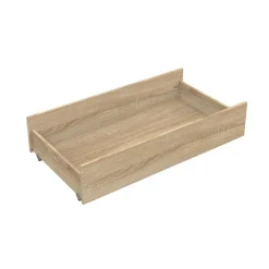 Tiroir sur roulettes pour lit 120 x 60 cm Azur chêne doré