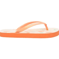 Tongs à bride pailletée imprimé cœurs pour fille avec lanière selon l'âge