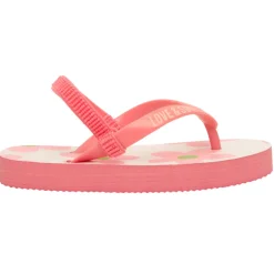 Tongs bride printée imprimé fleurs pour fille avec lanière selon l'âge