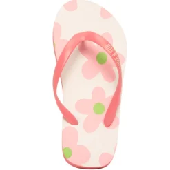 Tongs bride printée imprimé fleurs pour fille avec lanière selon l'âge
