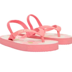 Tongs bride printée imprimé fleurs pour fille avec lanière selon l'âge