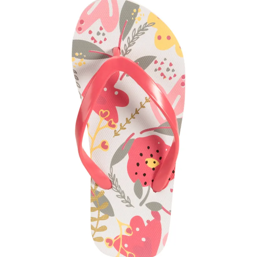 Tongs imprimé floral pour fille