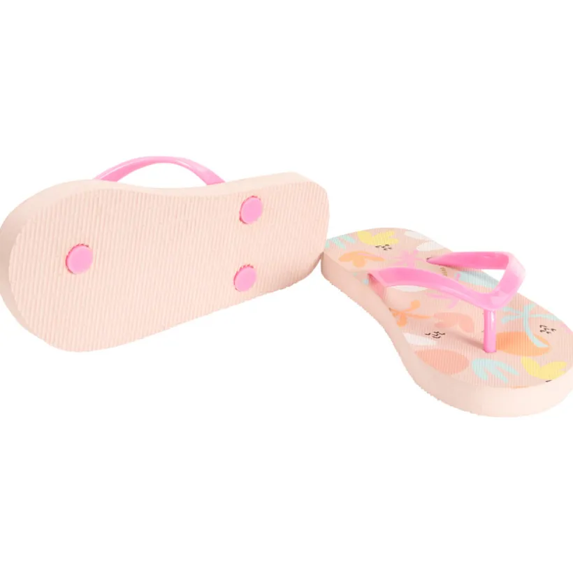 Tongs imprimé palmiers arty pour fille avec lanière selon l'âge