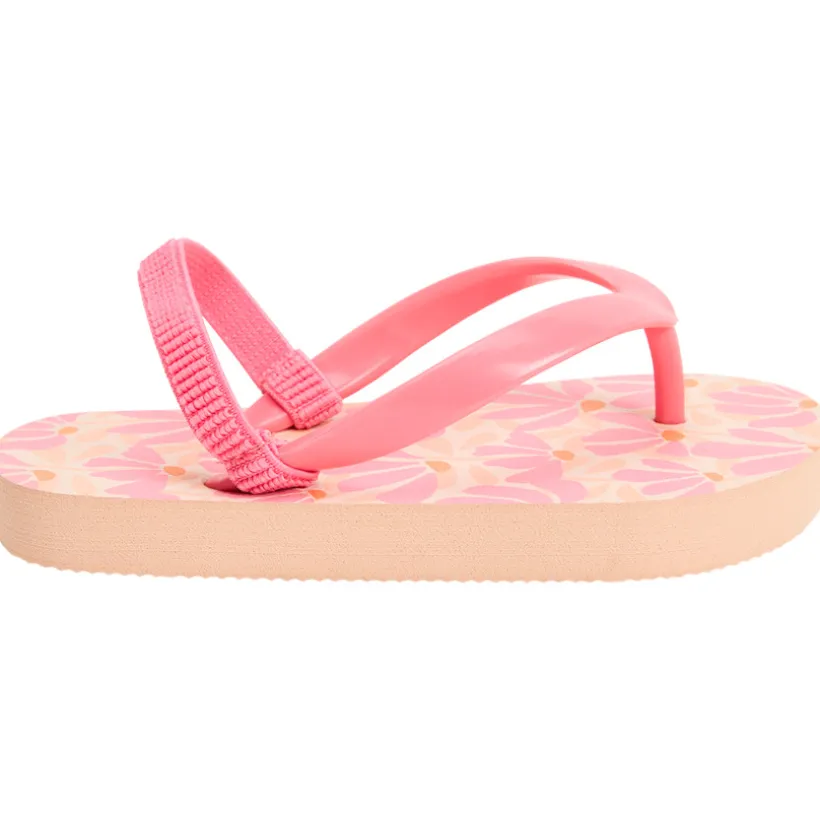 Tongs imprimé pétales pour fille avec lanière selon la pointure