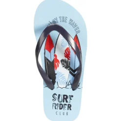 Tongs print surf pour garçon avec lanière selon l'âge