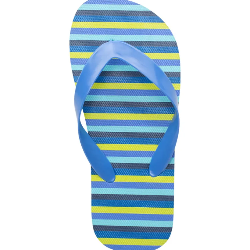 Tongs à rayures multicolores pour garçon avec lanière selon l'âge