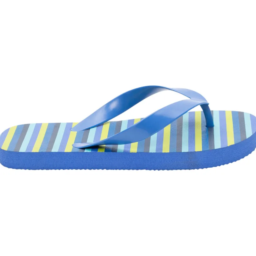 Tongs à rayures multicolores pour garçon avec lanière selon l'âge