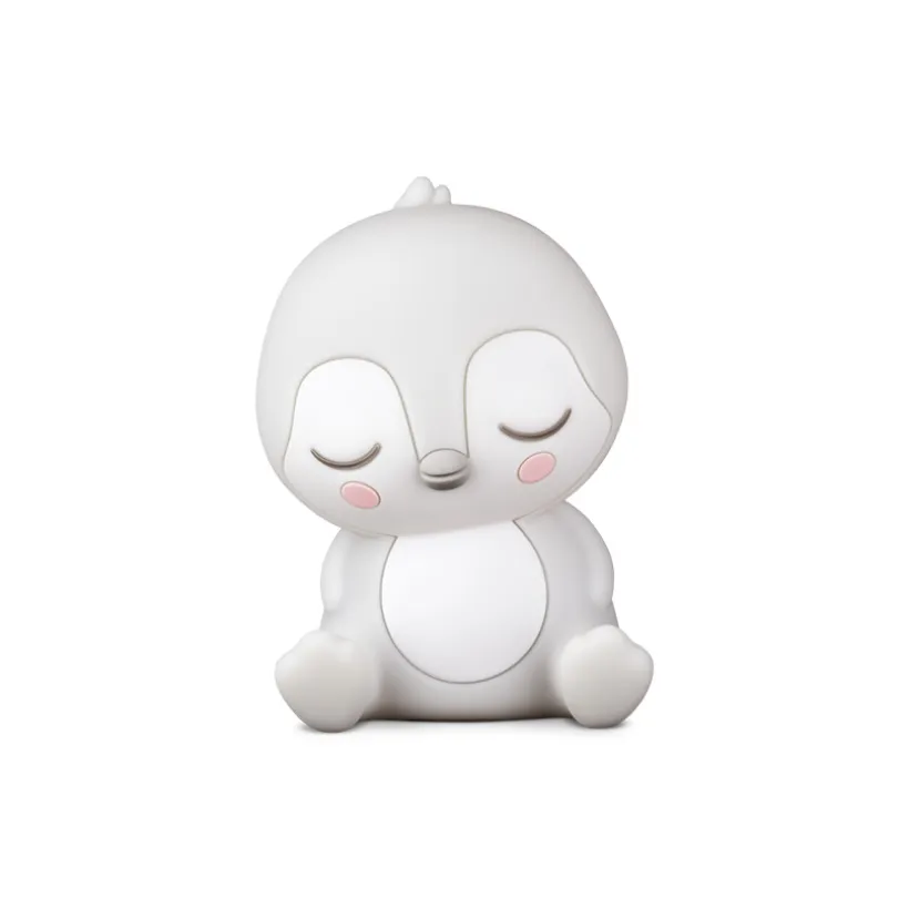Tonie-veilleuse Doudou Pingouin blanc