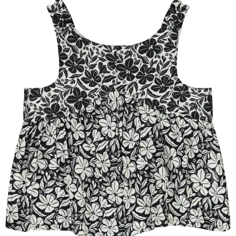 Top à bretelles imprimé fleuri pour fille