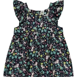 Top en voile imprimé jungle pour bébé fille
