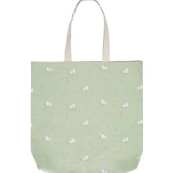 Tote bag en coton recyclé imprimé poules La Vie à la Ferme
