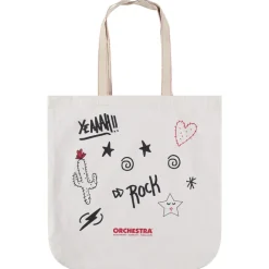 Tote bag en coton recyclé à imprimés fantaisie