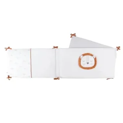 Tour de lit en veloudoux gris - Babou
