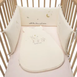 Tour de lit 3 pans en velours Little Deer écru