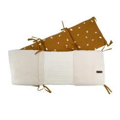 Tour de lit réversible et bi-matière 30 x 180 cm Boubou