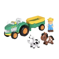 Tracteur de la ferme à friction avec sons et lumières (modèle aléatoire)