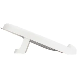 Transat de bain pliable en silicone gris/blanc