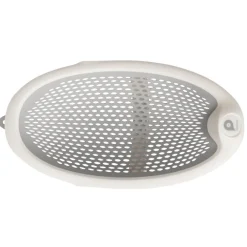 Transat de bain pliable en silicone gris/blanc