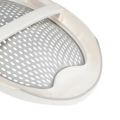 Transat de bain pliable en silicone gris/blanc