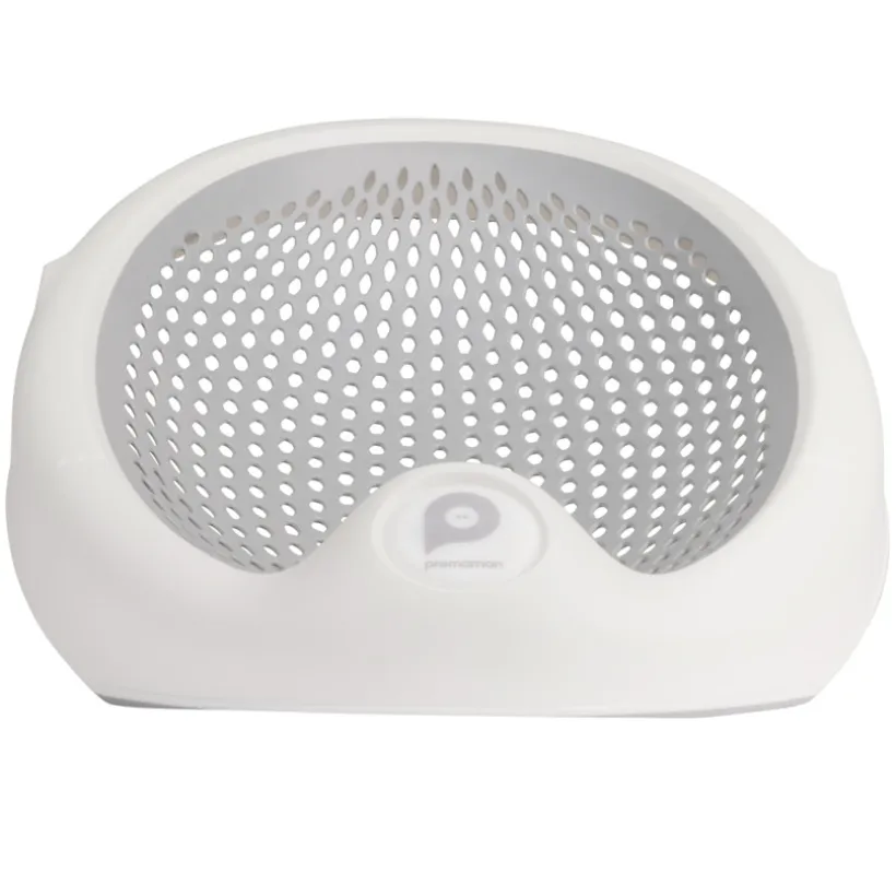 Transat de bain pliable en silicone gris/blanc