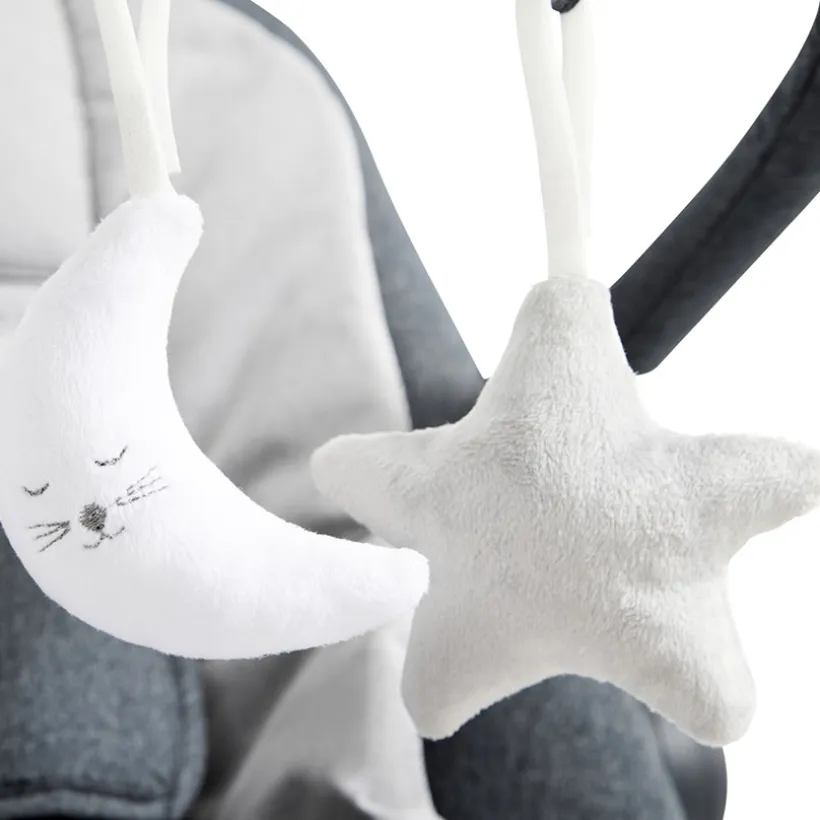 Transat réglable en hauteur Uppy gris