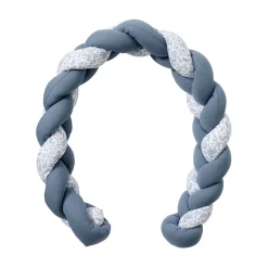 Tresse décorative ouatinée Foret enchantée Blanc Bleu