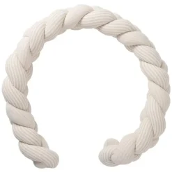 Tresse décorative ouatinée Soft Stripes Ecru Galet