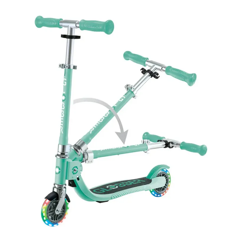 Trottinette Flow Foldable Junior Lights vert menthe