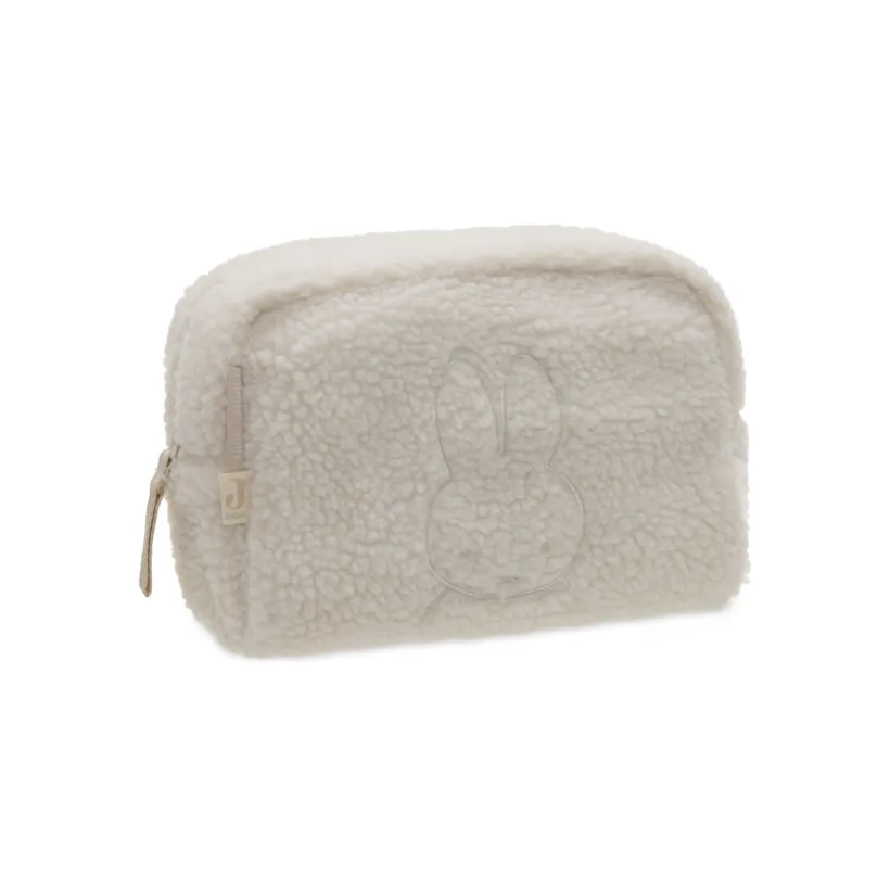 Trousse de toilette en sherpa bouclettes Teddy Miffy oatmeal