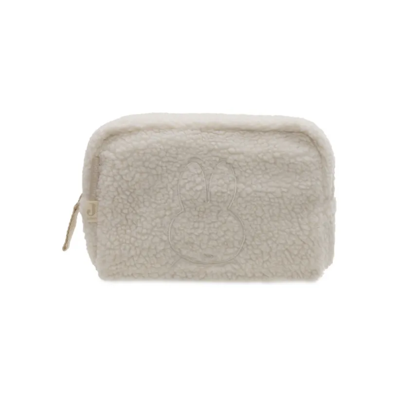 Trousse de toilette en sherpa bouclettes Teddy Miffy oatmeal