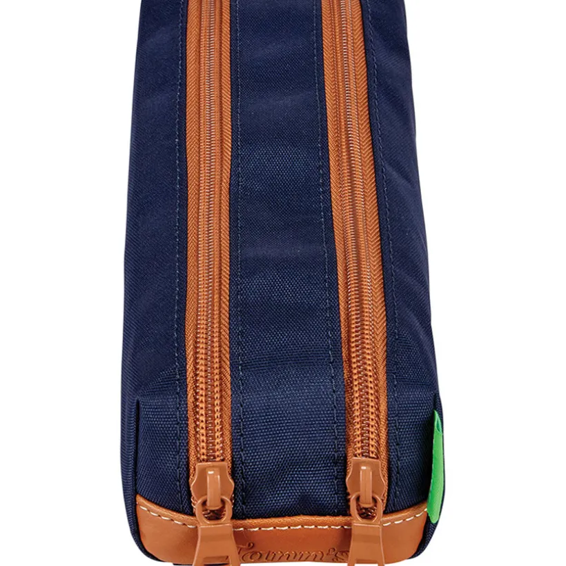 Trousse double Camille - Bleu marine