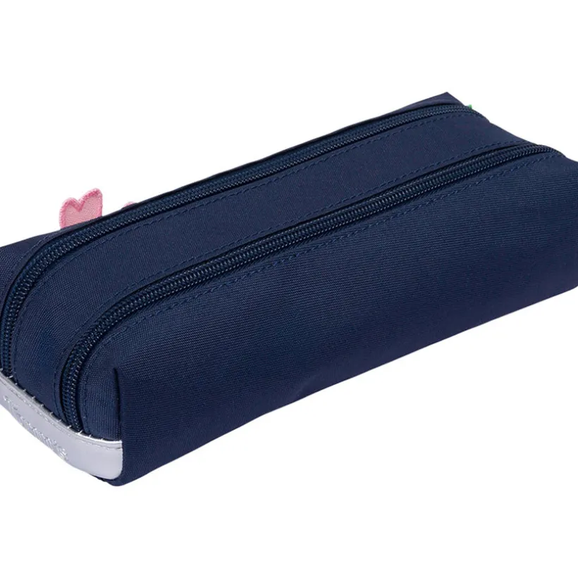 Trousse double Hortense - Bleu marine