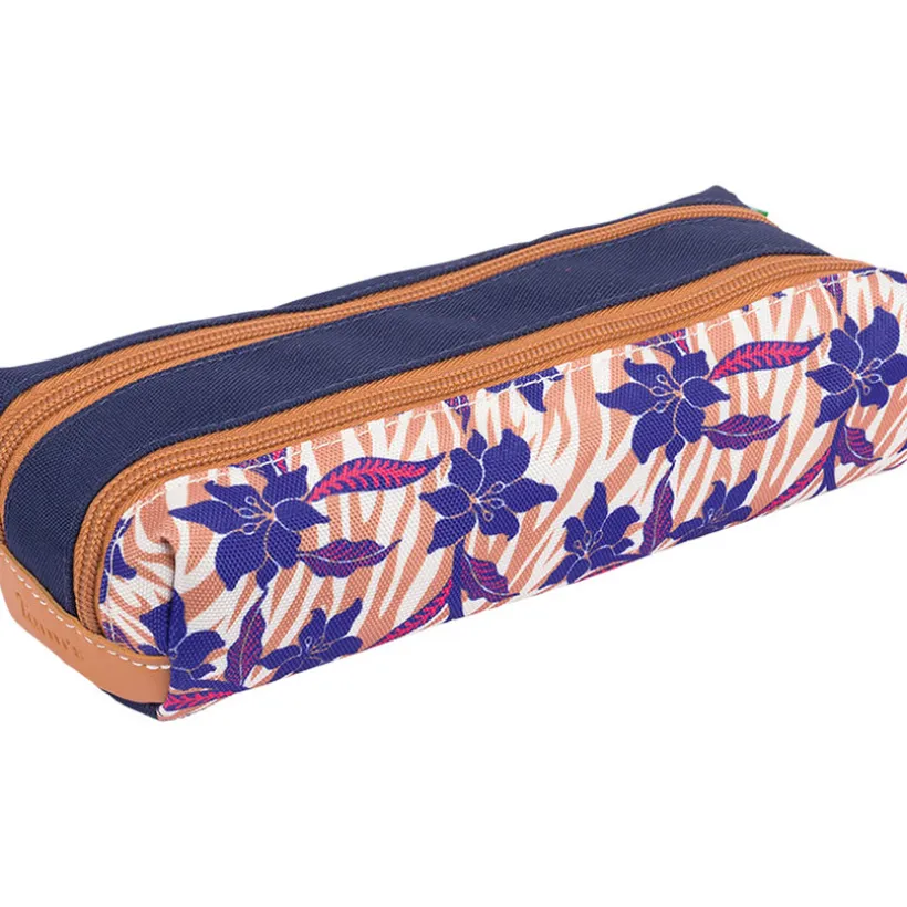 Trousse double "Les fantaisie Maina" - Violet