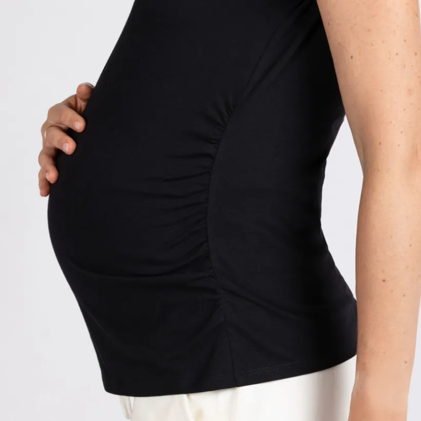 T-shirt de grossesse manches courtes uni
