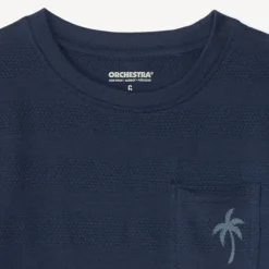 T-shirt en maille fantaisie printé palmier pour garçon