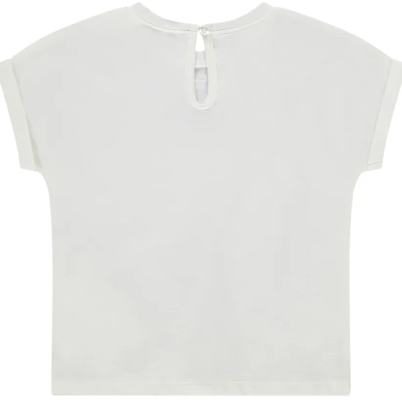 T-shirt manches courtes arc-en-ciel en bouclettes pour bébé fille