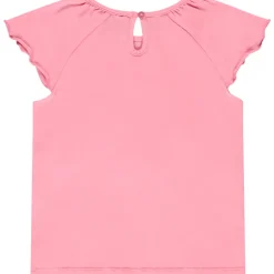 T-shirt manches courtes avec fleur en crochet pour fille