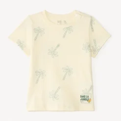 T-shirt manches courtes broderie palmiers pour bébé garçon