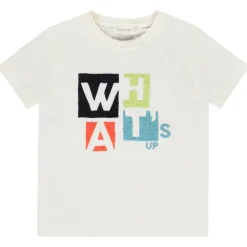 T-shirt manches courtes brodé effet mosaïque pour garçon